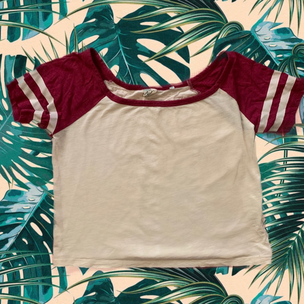 Pacsun LA hearts cropped shirt